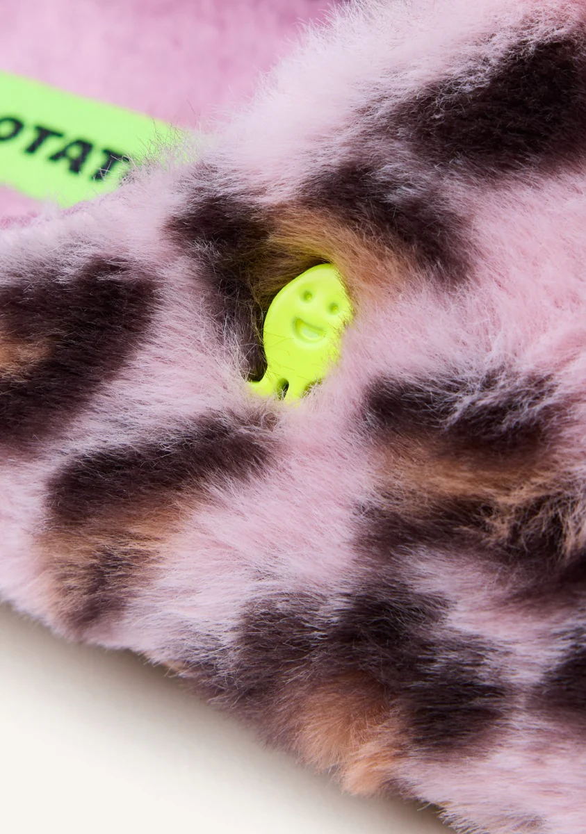 ANIMAL PRINT FUR HOUSE SLIPPERS AUDUBON - Image 3