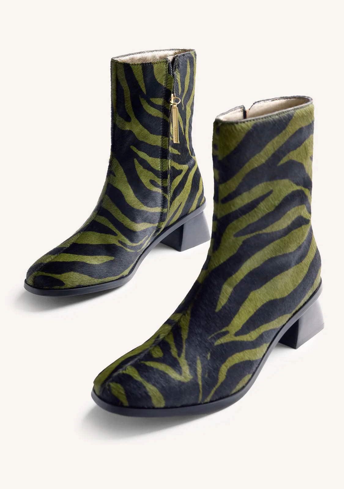 ANIMAL PRINT LEATHER ANKLE BOOTS BY MELYSSA PINTO - Image 6
