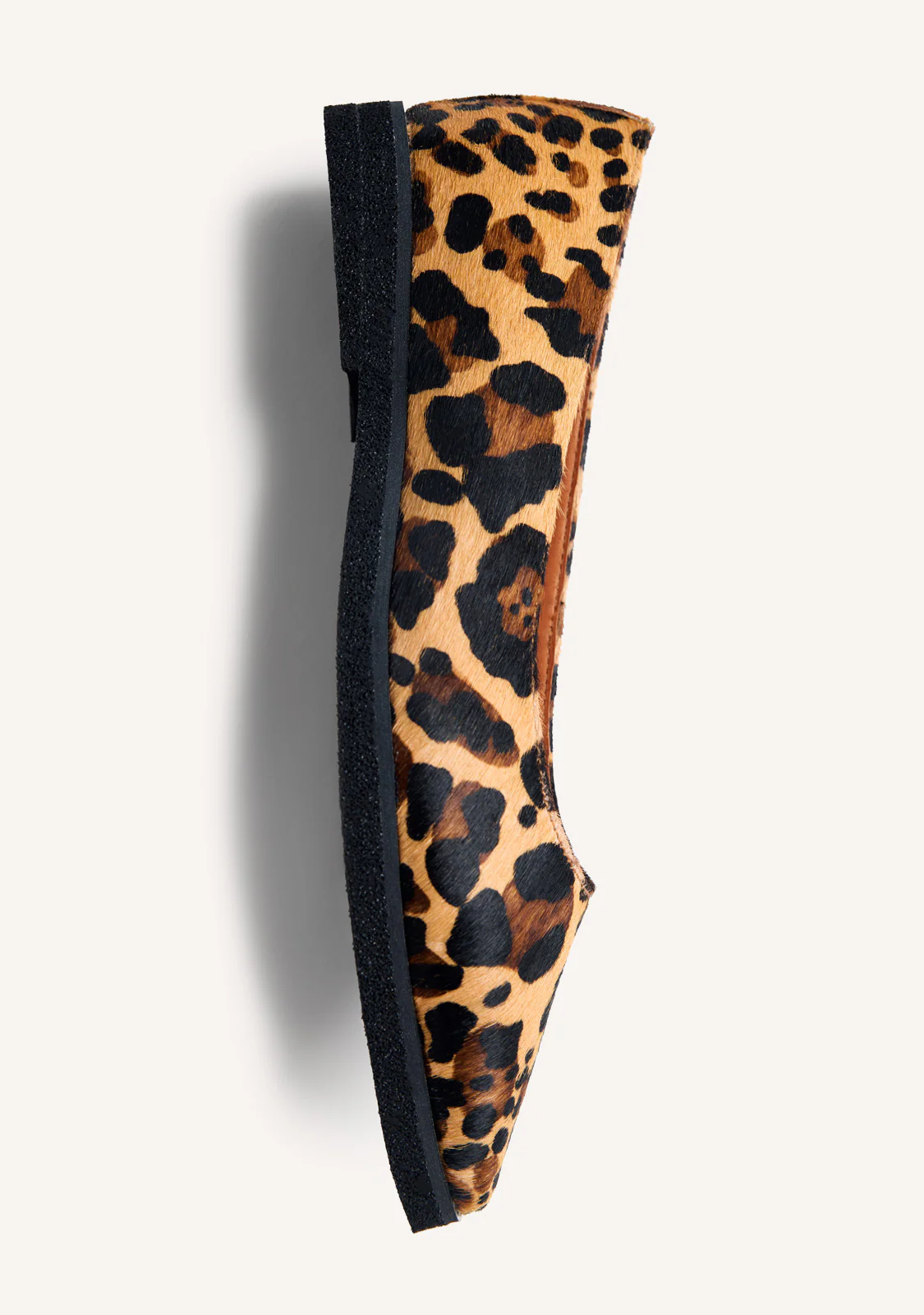ANIMAL PRINT LEATHER BALLET FLATS BADOURA - Image 4