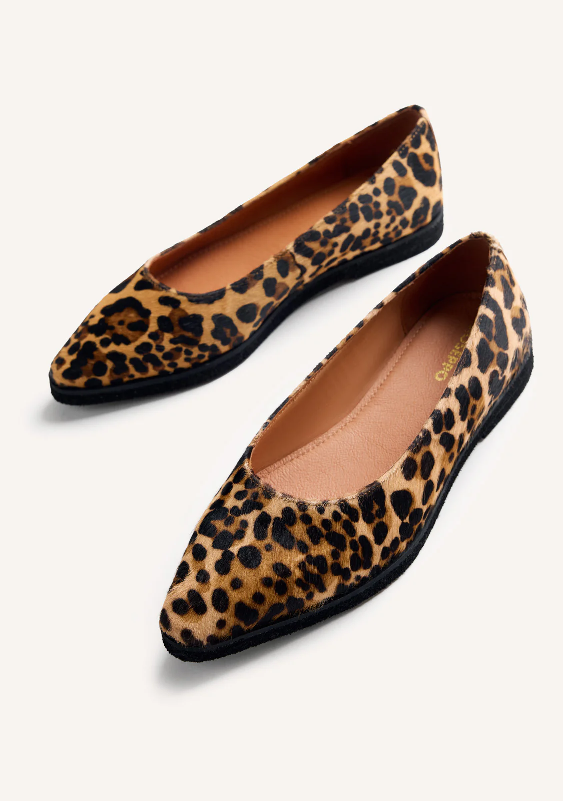 ANIMAL PRINT LEATHER BALLET FLATS BADOURA - Image 6