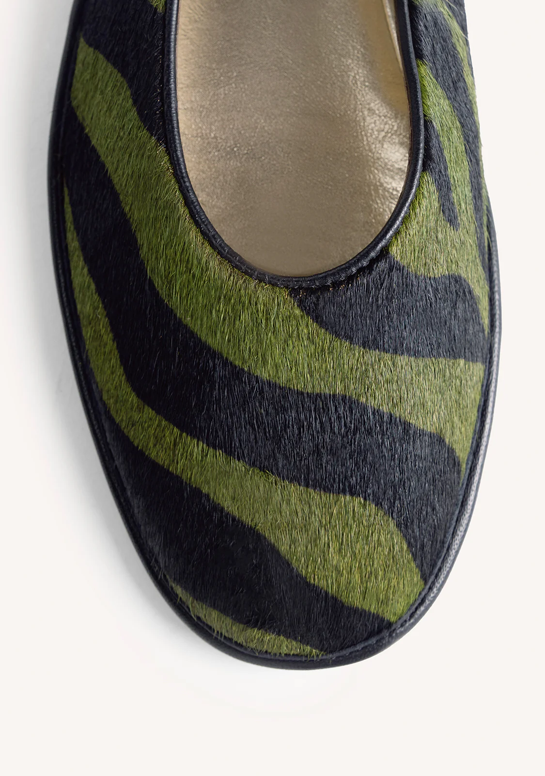 ANIMAL PRINT LEATHER BALLET FLATS BY MELYSSA PINTO - Image 3