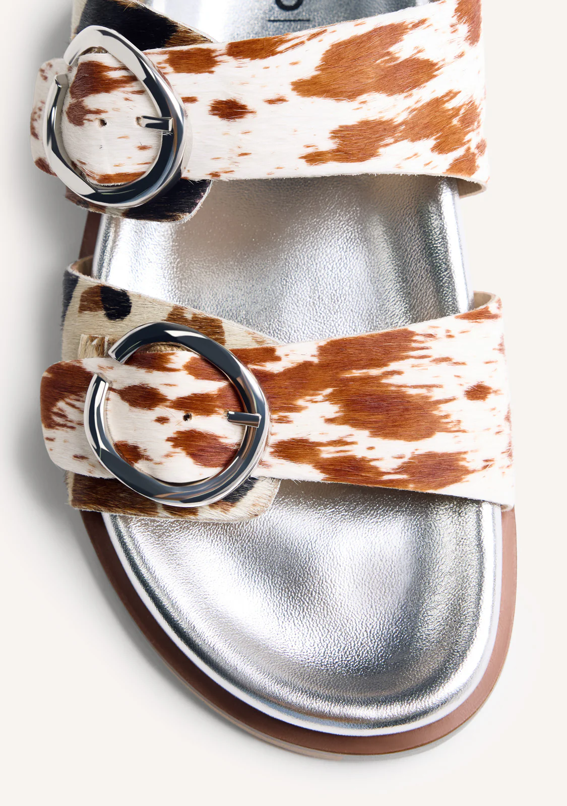 ANIMAL PRINT LEATHER BIO SANDALS CARNEY - Image 3