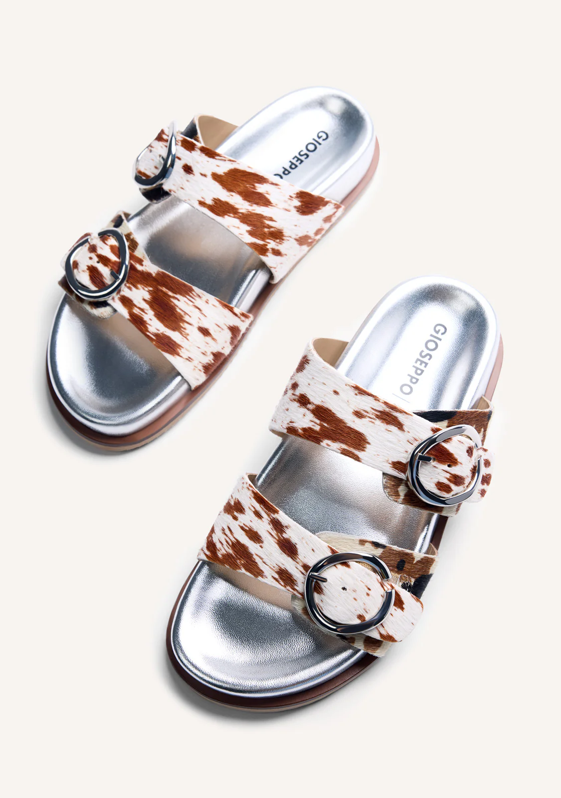 ANIMAL PRINT LEATHER BIO SANDALS CARNEY - Image 6
