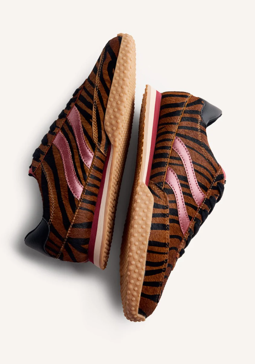 ANIMAL PRINT LEATHER SNEAKERS HALSTAD - Image 3
