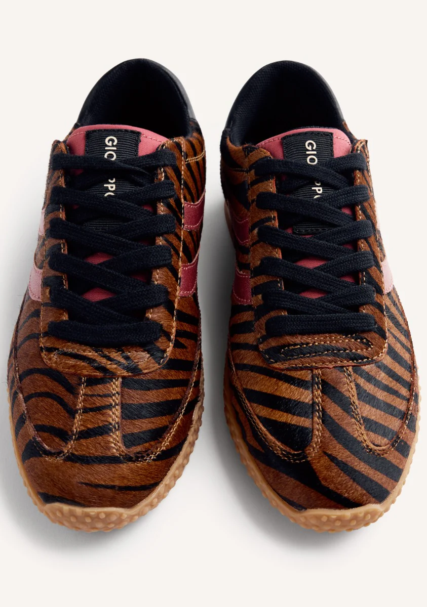 ANIMAL PRINT LEATHER SNEAKERS HALSTAD - Image 5