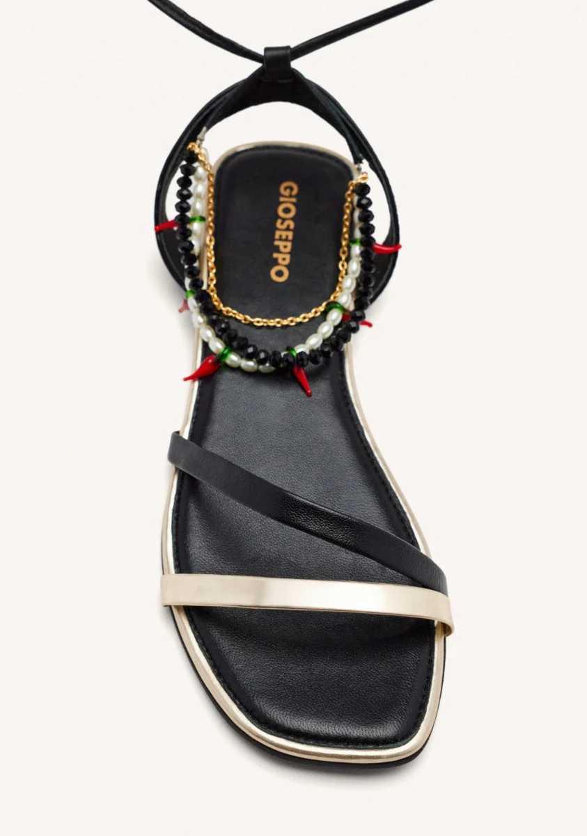BEADED LEATHER SANDALS MILLIE - Image 4