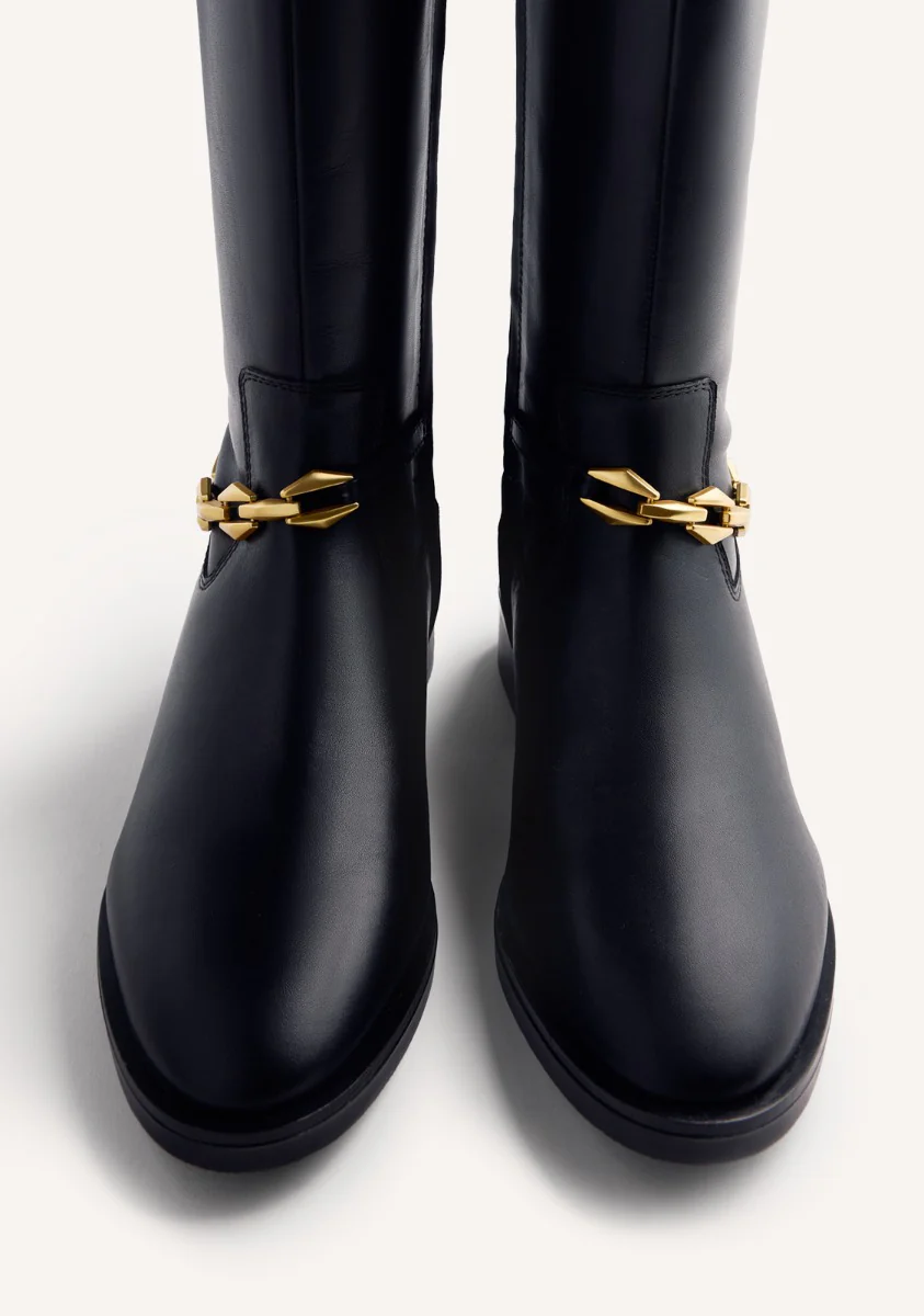 CHAIN LEATHER BOOTS AGRAM - Image 3