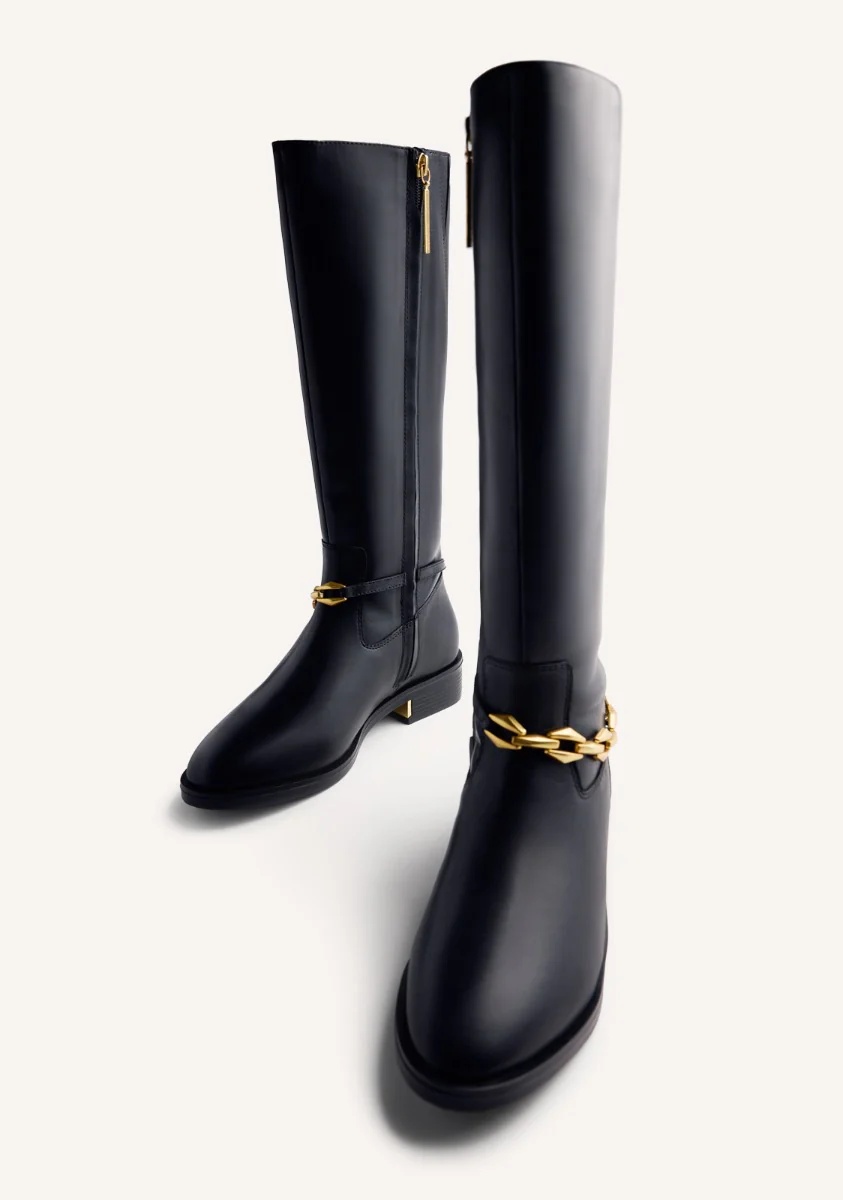 CHAIN LEATHER BOOTS AGRAM - Image 5