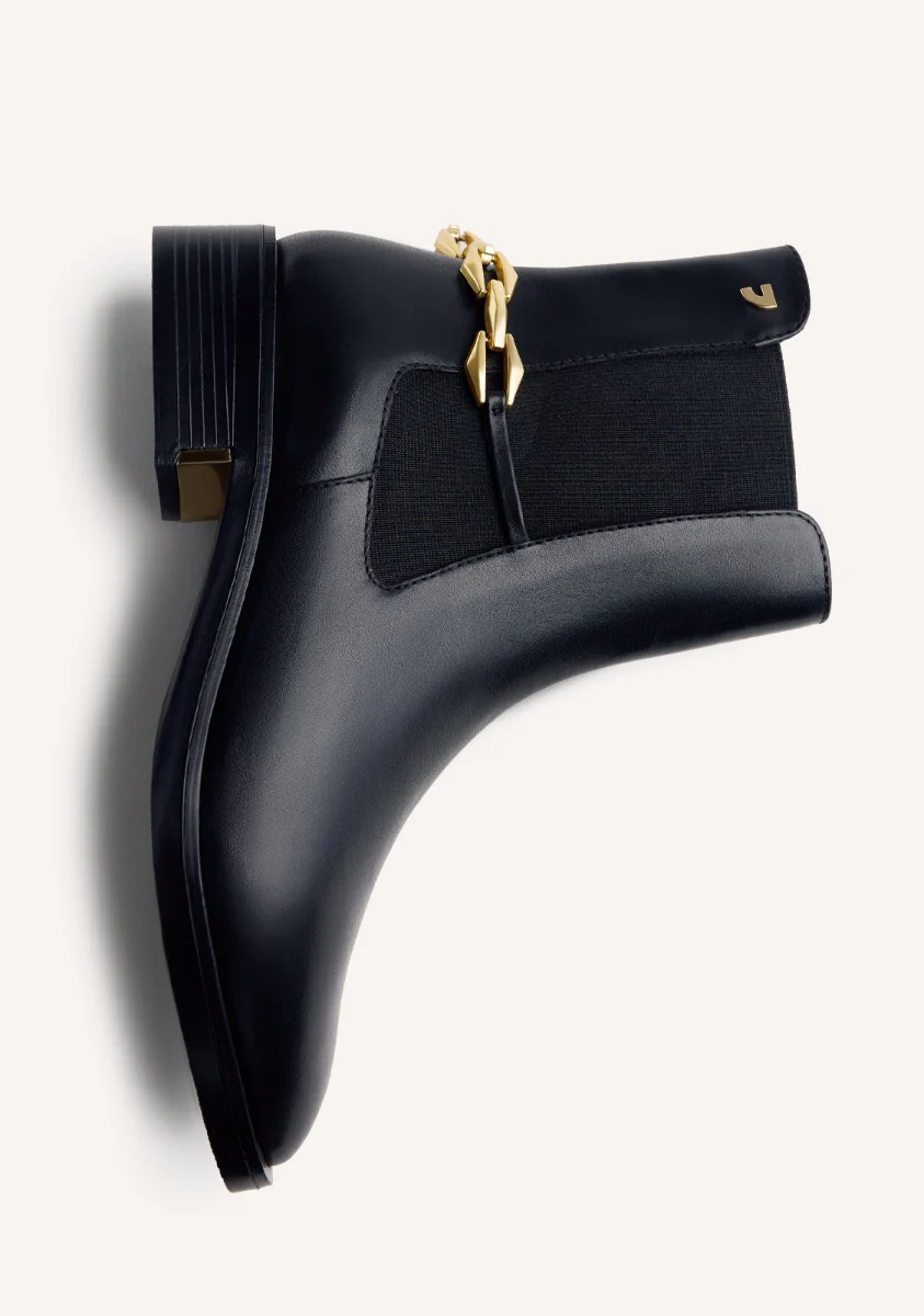 CHAIN LEATHER CHELSEA BOOTS REESE - Image 3