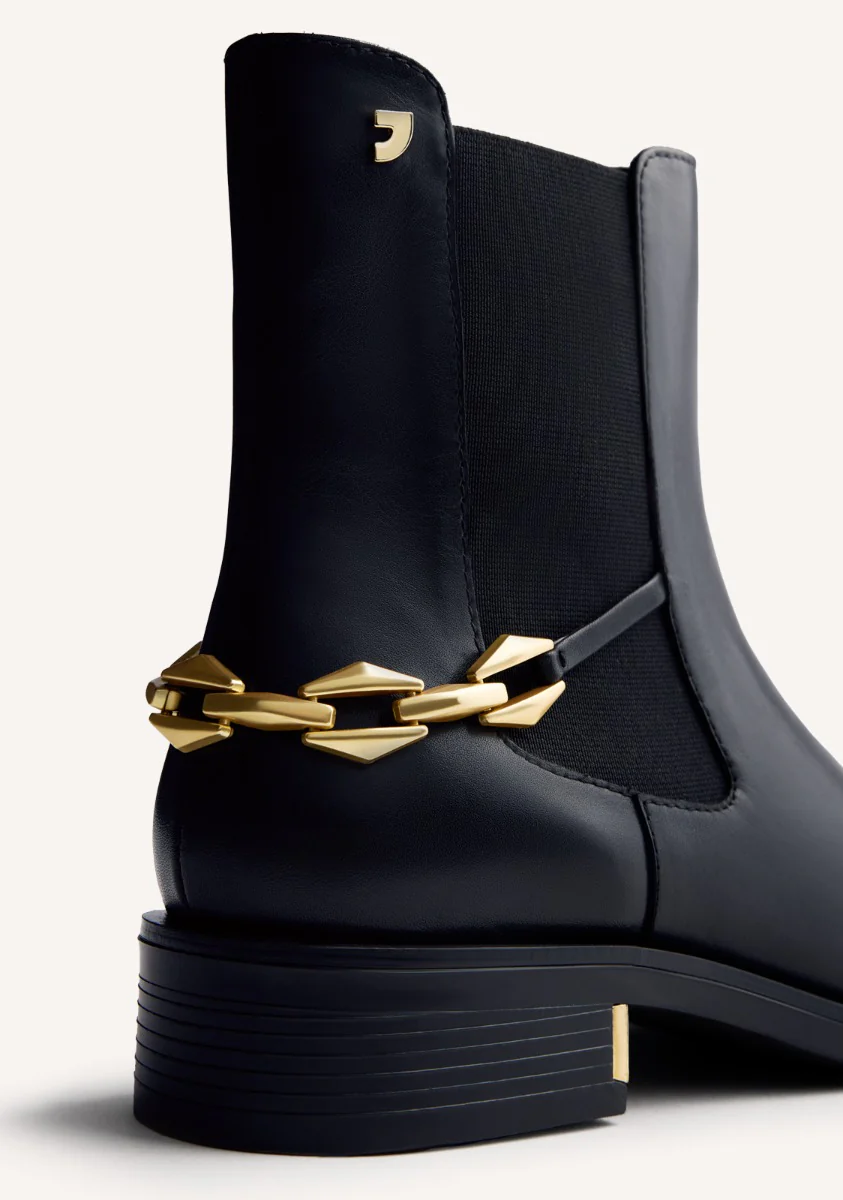 CHAIN LEATHER CHELSEA BOOTS REESE - Image 5
