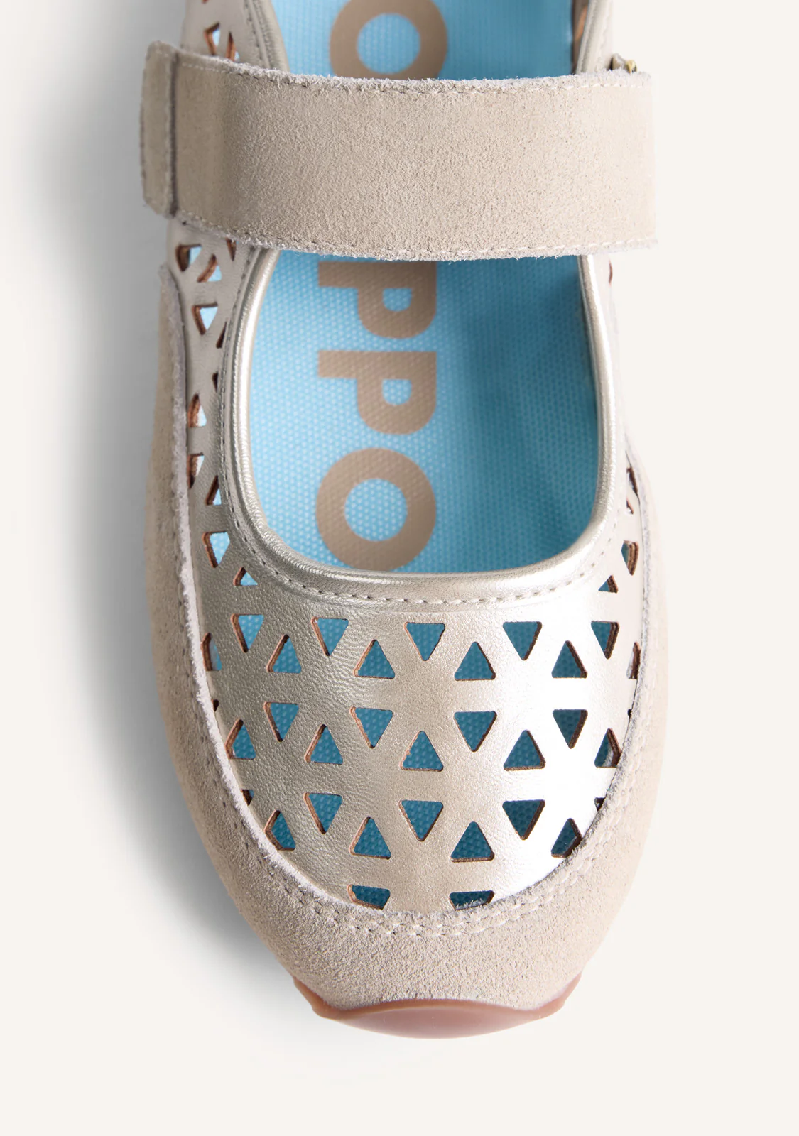 CUT-OUT LEATHER SPORTY BALLET FLATS SINGIDA - Image 3