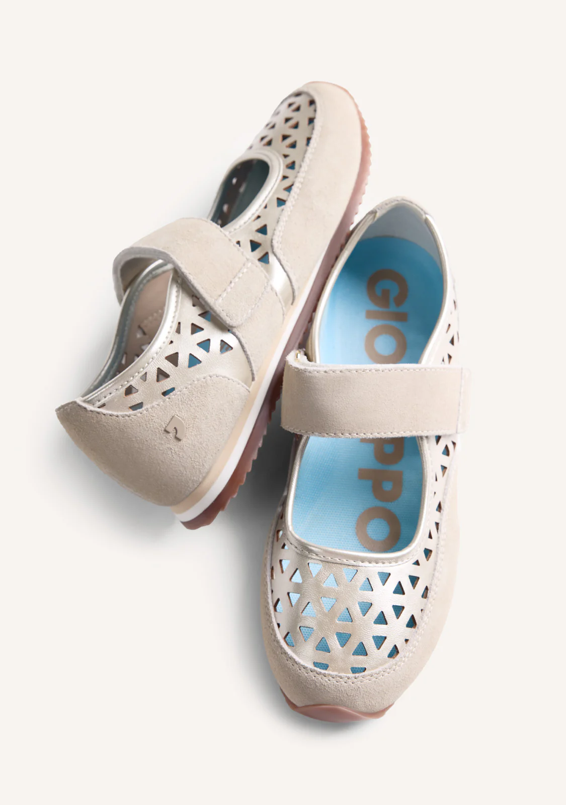 CUT-OUT LEATHER SPORTY BALLET FLATS SINGIDA - Image 4