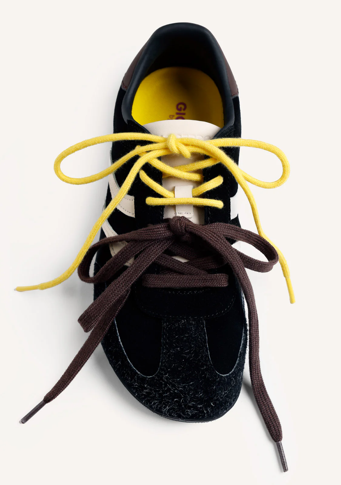 GIOSEPPO BAREFOOT – BLACK LEATHER SNEAKERS BY MELYSSA PINTO (I AM EDITION) - Image 3