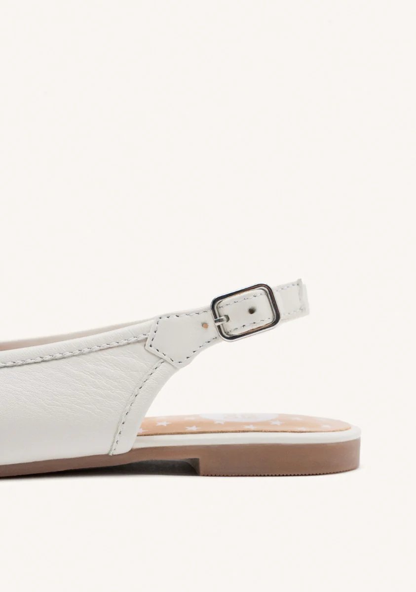 LEATHER BALLET FLATS BOW COON - Image 4