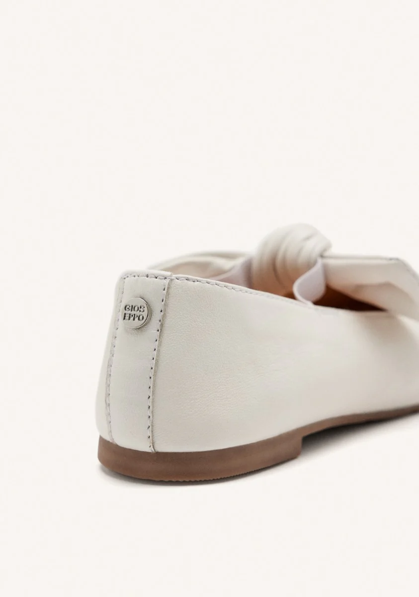 LEATHER MARY-JANE BALLET FLATS BOW ERROL - Image 4