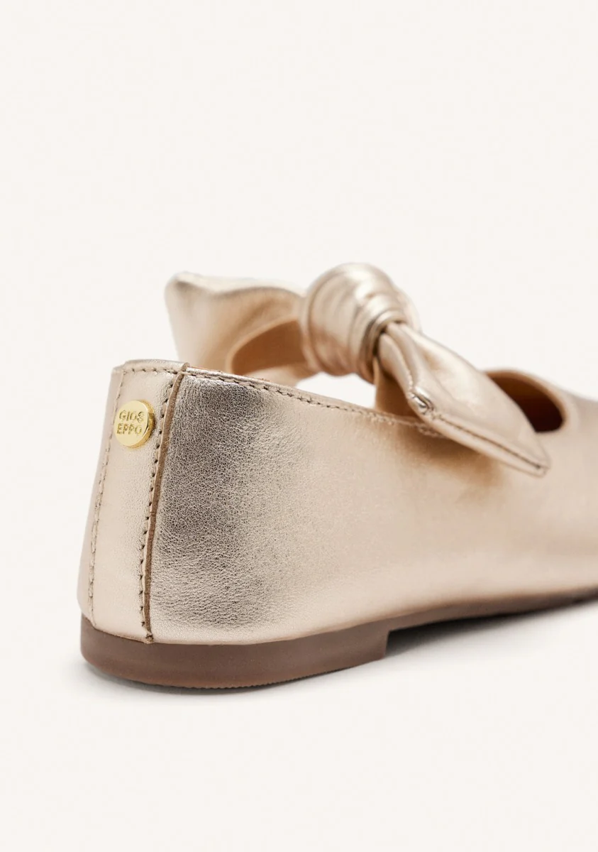 LEATHER MARY-JANE BALLET FLATS BOW ERROL - Image 4