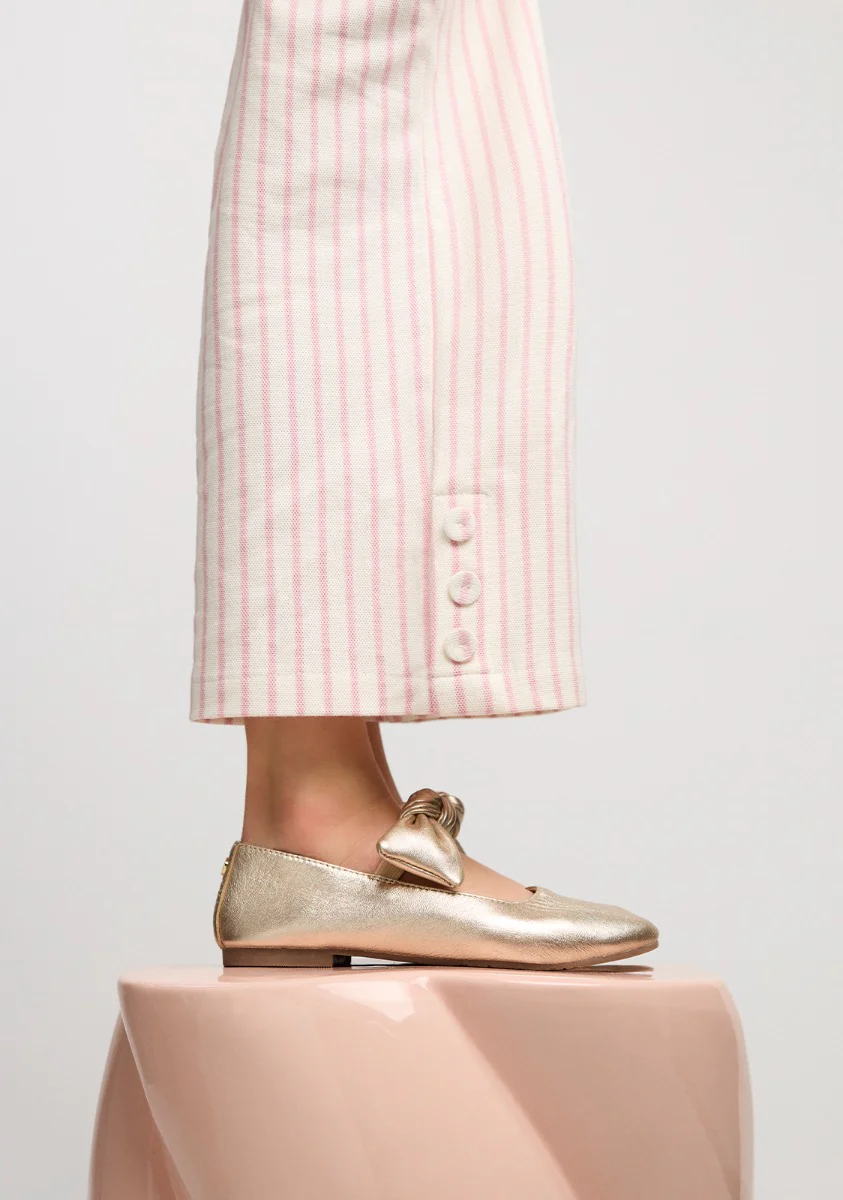 LEATHER MARY-JANE BALLET FLATS BOW ERROL - Image 5