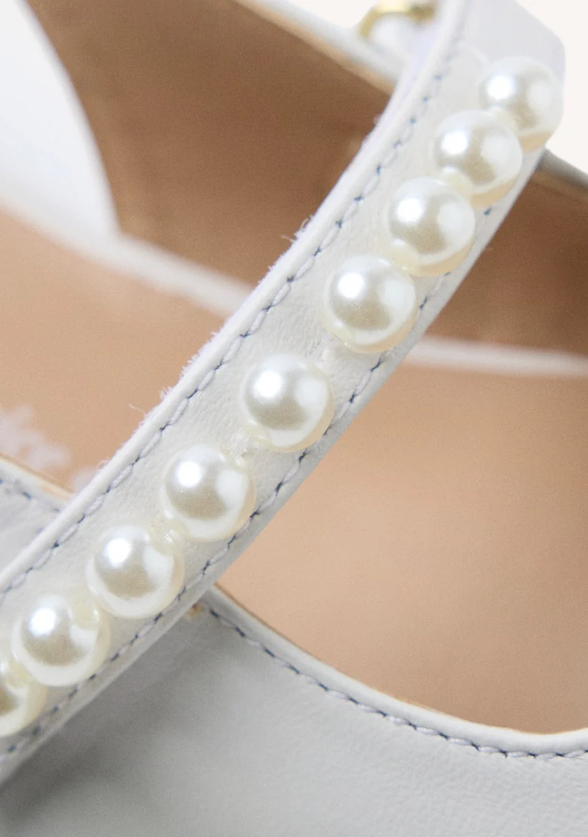 LEATHER PEARL BALLET FLATS HAWLEY - Image 5