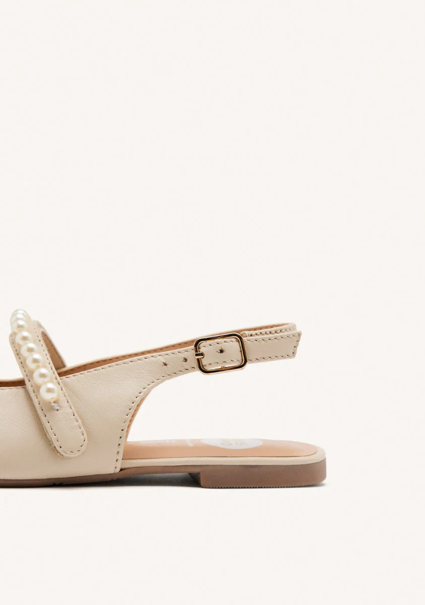 LEATHER PEARL BALLET FLATS HAWLEY - Image 4