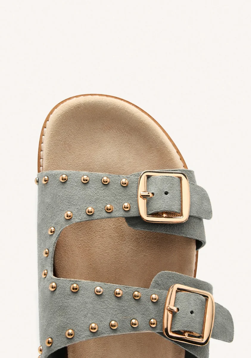 LEATHER STUDDED SANDALS STELLA - Image 3