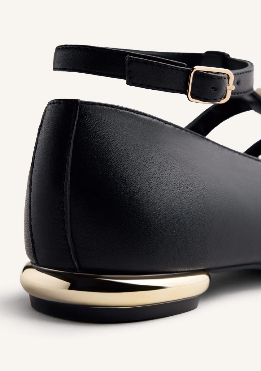 PEARL LEATHER BALLET FLATS MOTLEY - Image 3