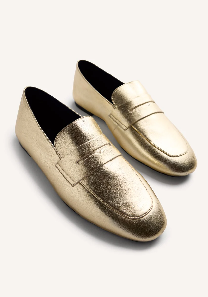SHINY LEATHER LOAFERS BASSETT - Image 3