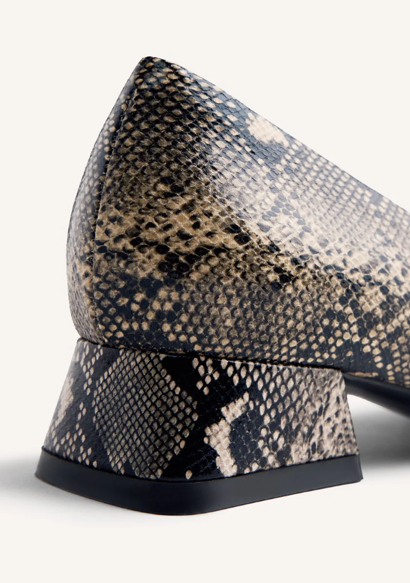 SNAKE EFFECT HEELED SHOES MESICK - Image 4