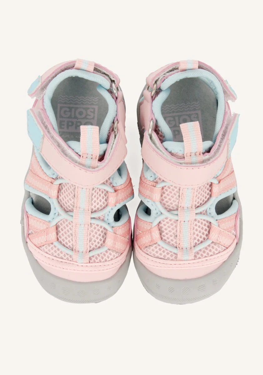 Sporty flip flops in pink and grey for girls TONALA - Image 3