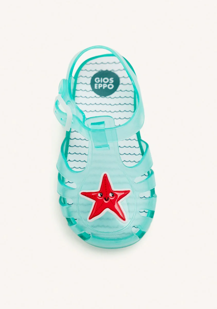 TURQUOISE CRAB SHOES WITH STAR PATCH FOR BABY STARA - Image 4