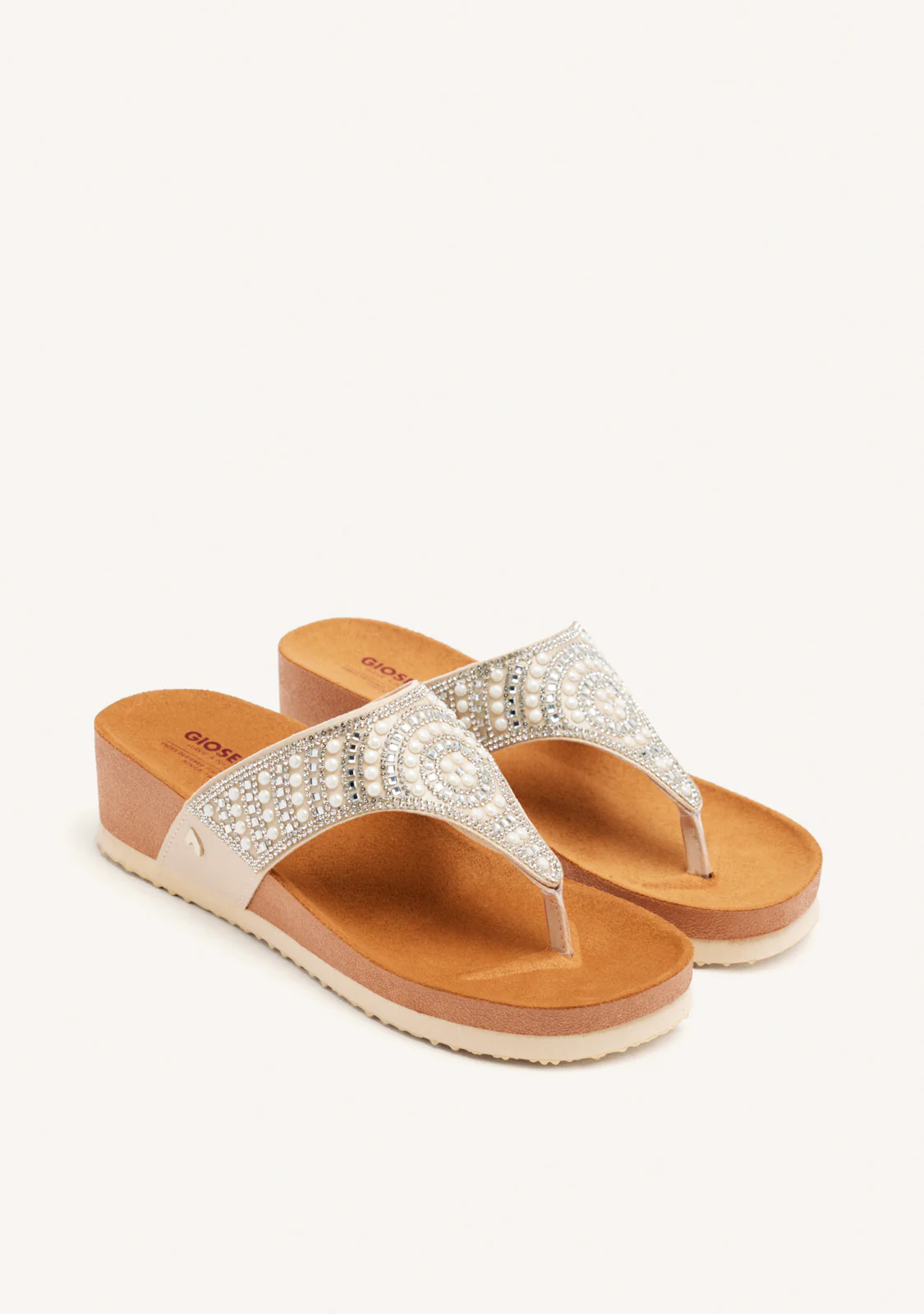 WEDGE SANDALS WITH EMBELLISHED STRAP FOR WOMEN BODMIN - Image 3